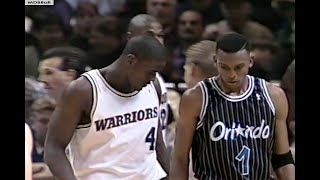 Webber amp Sprewell Battle Penny amp Shaq  Magic  Warriors March 1994 [upl. by Ahsika174]