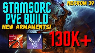 ESO  Stamina Sorcerer PVE Build 130k  Necrom 39 [upl. by Mateusz824]