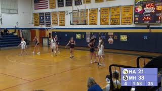 Hopkins Academy Girls Basketball vs Mahar 2724 [upl. by Hallutama]