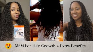 Best Supplement for Natural Hair Growth MSM Powder for Hair Growth [upl. by Eyllom209]