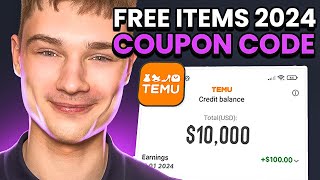 The Ultimate TEMU Coupon Code  active promo codes for free gifts stuff 2024 [upl. by Adarbil]