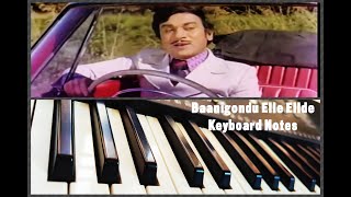 Baanigondu Elle ellide song Keyboard Notes Piano lyrics in description ↓↓ [upl. by Kashden]