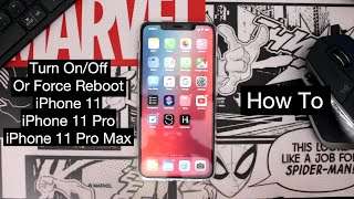 Turn Off Turn On Or Force Reboot iPhone 11 iPhone 11 Pro and iPhone 11 Pro Max [upl. by Amir]