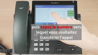 Yealink T48S  comment faire un transfert dappel dirigé [upl. by Gnah]