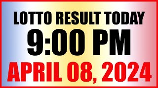 Lotto Result Today 9pm Draw April 8 2024 Swertres Ez2 Pcso [upl. by Atsocal]