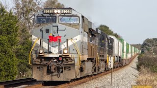 NS 8025 quotMonongahelaquot Leads train 214 North 4K [upl. by Ydorb369]