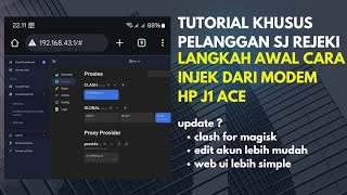 Modem Hp J1 Ace  Clash For Magisk Web Ui Lebih Simple Ganti Server Lebih Mudah [upl. by Lougheed]