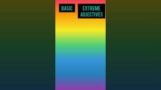 basis vs extreme adjectivesimproveyourenglishshorts [upl. by Hesketh]