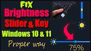 How to fix Screen brightness can not increase and decrease 2024 [upl. by Osmund521]