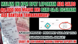 CEK SALDO KPM BPNT JULI AGUSTUS ADA SALDO 300 RIBUHasil Cekbansoskemensos go id saat hari ini [upl. by Amitie]