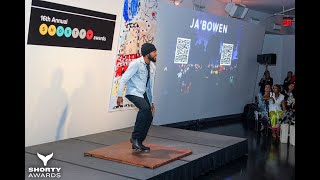 JaBowen Performs at the Shorty Awards [upl. by Madra]