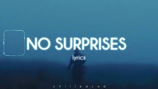 Radiohead  No Surprises Lyrics [upl. by Amaral]