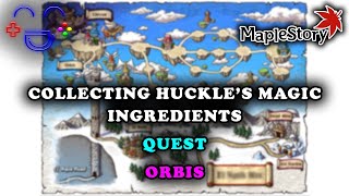 Collecting Huckles Magic Ingredients  Orbis  Maplestory [upl. by Aidiruy]