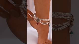 latest Silver anklet design 👌🥰💯viralvideo silver anklets payal new design 2024 shorts yt [upl. by Nylodnewg232]