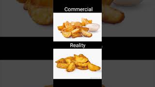 Food in Commercials vs Real Life  part 2  reel short viral trending [upl. by Robi]