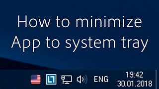 How to minimize application to system tray and use notifyIcon C Windows Forms [upl. by Darken]