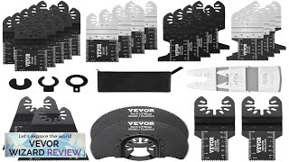 VEVOR 30PCS Multi Tool Blades Kits Universal Quick Release Oscillating Saw Blades Review [upl. by Mowbray]