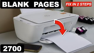 HP DeskJet 2700 Printing Blank Pages  Fix In 2 Easy Steps [upl. by Greenland]