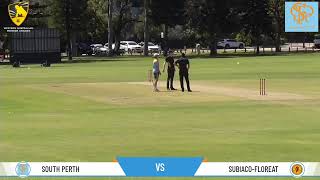 WA Premier Cricket  Colts League  Round 1  South Perth v SubiacoFloreat [upl. by Roach789]