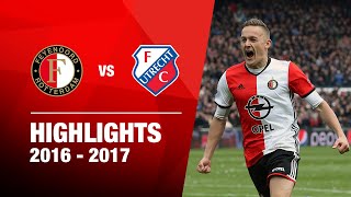 Highlights  Feyenoord  FC Utrecht  Eredivisie 20162017 [upl. by Itoc]