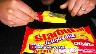 ASMR STARBURST SWIRLERS CANDY JELLYBEANS ORIGINAL EATING SHOW COMMERCIAL MUKBANG JERRY SOUNDS [upl. by Eiznik]