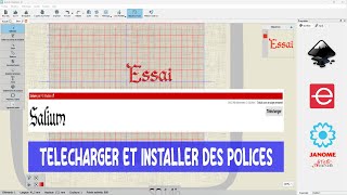 Comment Installer des Polices dans Exubérance et Artistic Digitizer [upl. by Woolson]