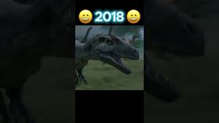 Allosaurus Evolution 19992022 edit dinosaur evolution jurassicworld youtubeshorts shorts [upl. by Neerbas401]