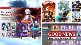 NEW UPDATE Confirm Chronicle Wish 53 to 54 Banner ROADMAP New Skins Yelan  Genshin Impact [upl. by Hephzipa]