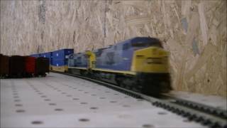 CSX model train very fast [upl. by Aketal]