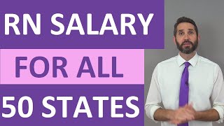 RN Salary amp Wages for All 50 States  Registered Nurse Income [upl. by Siuqcram]