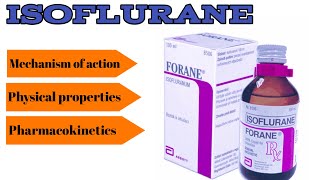 Isoflurane  Mechanism of Action  Dosage [upl. by Farlie903]