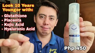 IN 1 WEEK  RELUMINS ADVANCE WHITE STEM CELL SERUM FOR WITH GLUTATHIONE PLACENTA KOJIC ACID REVIEW [upl. by Thom]