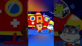 LionET  Flood rescue by helicopter  Cartoon for Kids [upl. by Igiul]