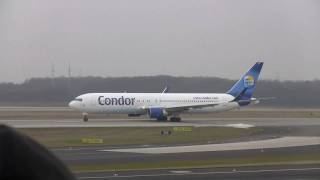 Condor Boeing 767300ER Winglets am Flughafen Düsseldorf [upl. by Singleton]