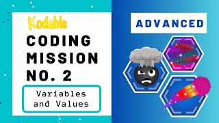 Use Variables to Design Games Kodable Coding Mission No 2  Advanced  Coding Activity [upl. by Teddi123]