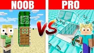 NOOB vs PRO  HEMMELIG BASE  Dansk Minecraft [upl. by Zinah369]