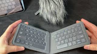 iClever Bluetooth quotFoldablequot Keyboard ICBK06 TypingampSound [upl. by Singhal386]