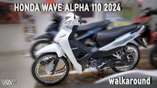 Honda Wave α 110 2024 Trắng Xanh Dương cực đẹp ❗️❗️❗️ Walkaround [upl. by Kulda]