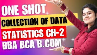 Introduction to Collection of DataOne ShotStatistics Chapter2BBABCABComDream Maths [upl. by Auqinimod]