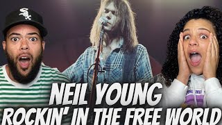 WHAT FIRST TIME HEARING Neil Young  Rockin In The Free World REACTION [upl. by Read]