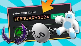 7 NEW CODES February 2024 Roblox Promo Codes For ROBLOX FREE Items and FREE Hats UPDATED [upl. by Liba]