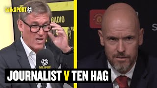 Simon Jordan REACTS To Journalist Telling Ten Hag The MISTAKES His Man Utd Side Are Always Making 😲 [upl. by Itsym]