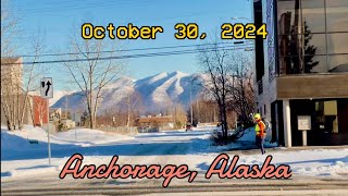 Anchorage Alaska 103024 Drive Snow [upl. by Iinde]