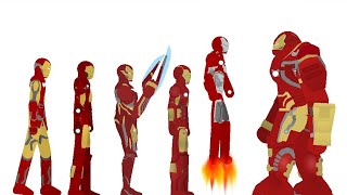 All Iron man suit up animation Marvel Studios  Stick nodes [upl. by Otiragram]