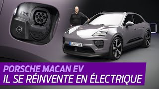 Porsche dévoile enfin le Macan la nouvelle génération du SUV passe au 100  électrique [upl. by Yrohcaz]