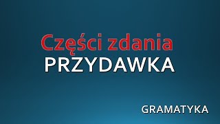 PRZYDAWKA  Część zdania GRAMATYKA Język Polski [upl. by Roach]