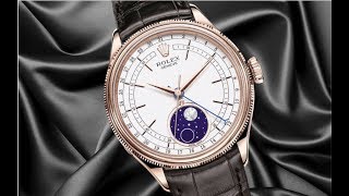 Review Rolex Cellini Moonphase Everose 50535 [upl. by Tinaret529]