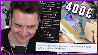 ICH kaufe mit meinem TWITCH CHAT neue 400€ SNEAKER 😱💰 [upl. by Tteragram]