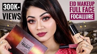 FOCALLURE One Brand Makeup Tutorial and REVIEW  EID MAKEUP Tutorial  Full Face FOCALLURE  LINDA [upl. by Elleinad592]