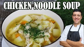 Chicken Noodle Soup Recipe from Scratch Homemade Recipe [upl. by Ahsemot]